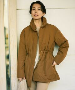 L size ONWARD(大きいサイズ) / エルサイズオンワード ダウンジャケット・ベスト | 【17号サイズまで展開・カタログ掲載】マイクロタッサーダウンスタンドカラー コート