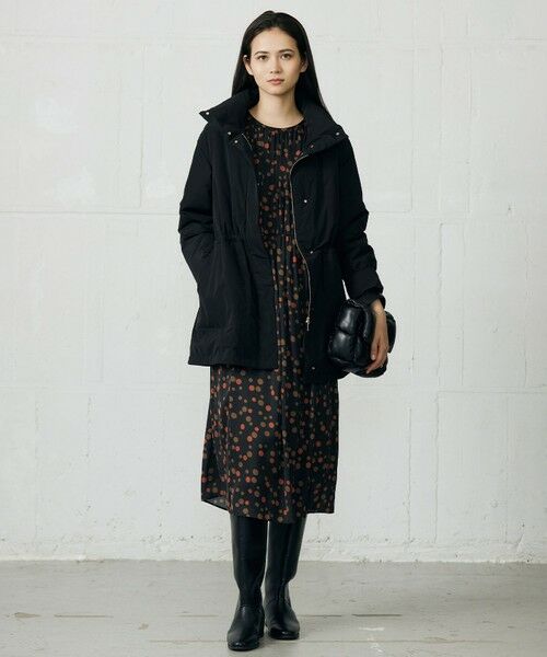 L size ONWARD(大きいサイズ) / エルサイズオンワード ダウンジャケット・ベスト | 【17号サイズまで展開・カタログ掲載】マイクロタッサーダウンスタンドカラー コート | 詳細22