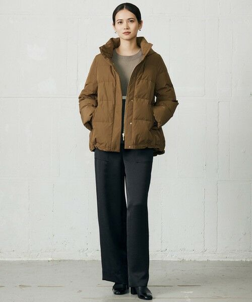 L size ONWARD(大きいサイズ) / エルサイズオンワード ダウンジャケット・ベスト | 【17号サイズまで展開・WEB限定カラーあり・SHIHOさん着用】マイクロタッサーダウン コート | 詳細9