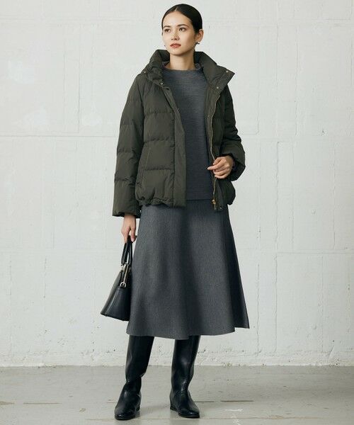 L size ONWARD(大きいサイズ) / エルサイズオンワード ダウンジャケット・ベスト | 【17号サイズまで展開・WEB限定カラーあり・SHIHOさん着用】マイクロタッサーダウン コート | 詳細25