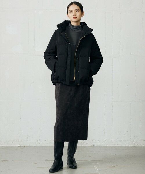 L size ONWARD(大きいサイズ) / エルサイズオンワード ダウンジャケット・ベスト | 【17号サイズまで展開・WEB限定カラーあり・SHIHOさん着用】マイクロタッサーダウン コート | 詳細28