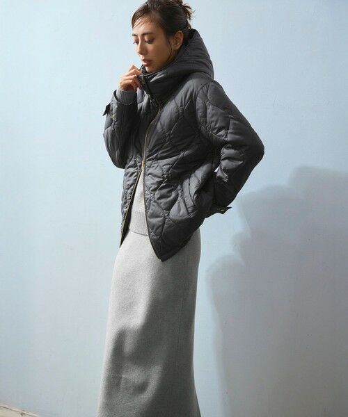 L size ONWARD(大きいサイズ) / エルサイズオンワード ダウンジャケット・ベスト | 中綿パディング フード2WAY アウター | 詳細2