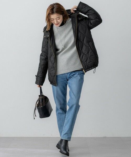 L size ONWARD(大きいサイズ) / エルサイズオンワード ダウンジャケット・ベスト | 中綿パディング フード2WAY アウター | 詳細7