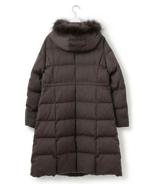 L size ONWARD(大きいサイズ) / エルサイズオンワード ダウンジャケット・ベスト | 【撥水加工】ブライトウール ロングダウンコート | 詳細4