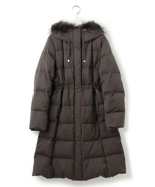 L size ONWARD(大きいサイズ) / エルサイズオンワード ダウンジャケット・ベスト | 【撥水加工】ブライトウール ロングダウンコート | 詳細5