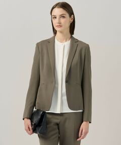 L size ONWARD(大きいサイズ) / エルサイズオンワード その他アウター | 【UVカット・洗える】ウール2WAYストレッチ テーラードジャケット