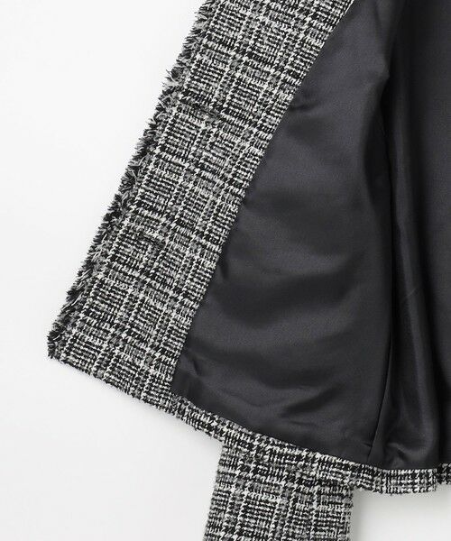 L size ONWARD(大きいサイズ) / エルサイズオンワード その他アウター | Lightループチェック ツイード ジャケット | 詳細15