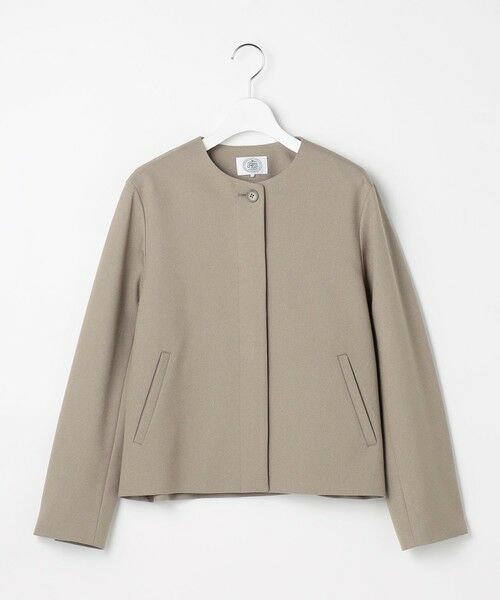 L size ONWARD(大きいサイズ) / エルサイズオンワード ノーカラージャケット | 【WEB限定カラーあり】ツムギートflannel ノーカラー ジャケット | 詳細6