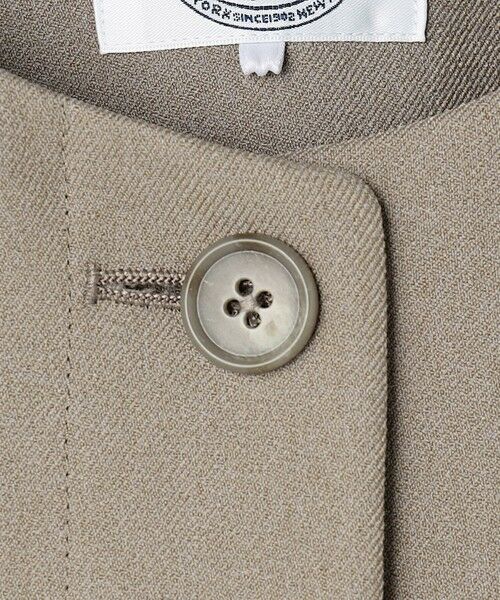 L size ONWARD(大きいサイズ) / エルサイズオンワード ノーカラージャケット | 【WEB限定カラーあり】ツムギートflannel ノーカラー ジャケット | 詳細11