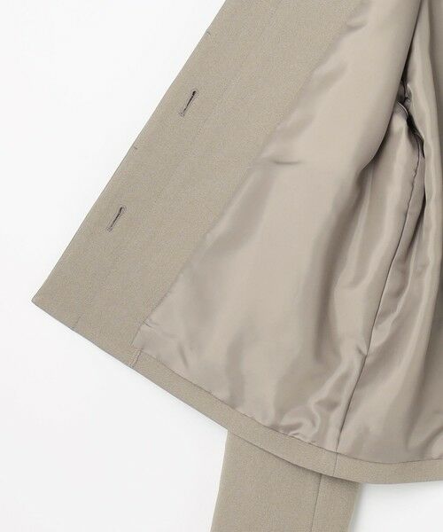 L size ONWARD(大きいサイズ) / エルサイズオンワード ノーカラージャケット | 【WEB限定カラーあり】ツムギートflannel ノーカラー ジャケット | 詳細13