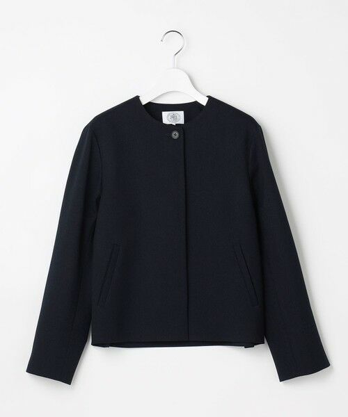 L size ONWARD(大きいサイズ) / エルサイズオンワード ノーカラージャケット | 【WEB限定カラーあり】ツムギートflannel ノーカラー ジャケット | 詳細17