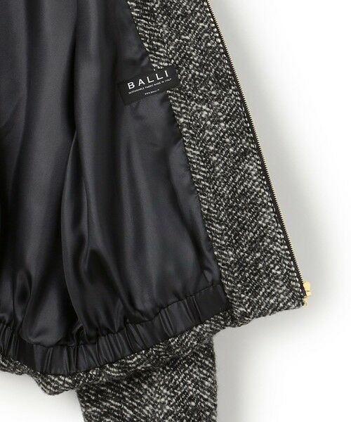 L size ONWARD(大きいサイズ) / エルサイズオンワード ブルゾン | 【STORY11月掲載】BALLI ヘリンボーンツイード ノーカラー ブルゾン | 詳細10
