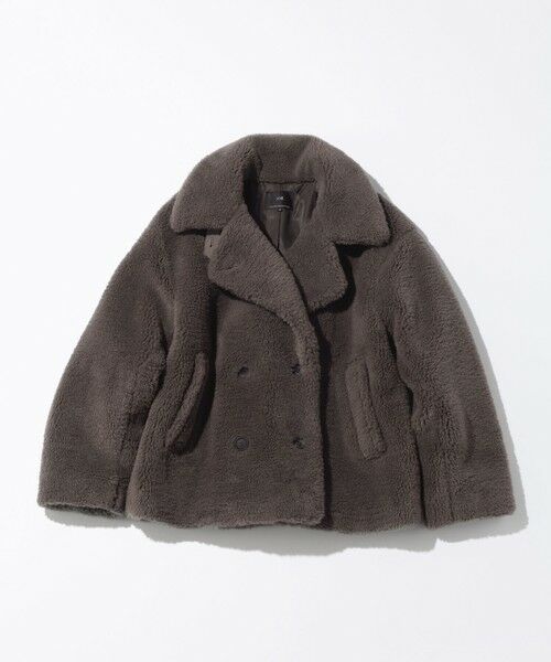L size ONWARD(大きいサイズ) / エルサイズオンワード その他アウター | 【CanCam11月号掲載】ECOPELテディボア ダブルフロント アウター | 詳細3