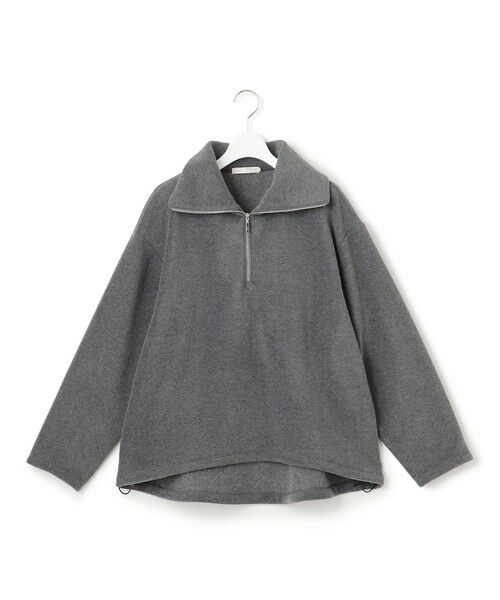 L size ONWARD(大きいサイズ) / エルサイズオンワード カットソー | 【洗える】 トスカーナフリース ハーフジッププルオーバー | 詳細2