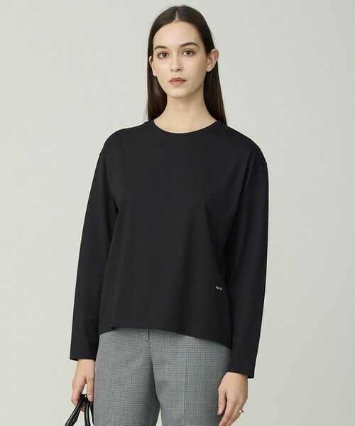 L size ONWARD(大きいサイズ)/エルサイズオンワード 【30th ANNIVERSARY】 TOKYOフォトプリント ロングスリーブTシャツ ブラック XL