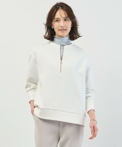 L size ONWARD(大きいサイズ) / エルサイズオンワード カットソー | 裏毛 ハーフジップ プルオーバー