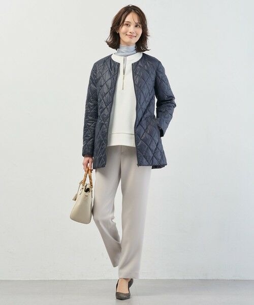 L size ONWARD(大きいサイズ) / エルサイズオンワード カットソー | 裏毛 ハーフジップ プルオーバー | 詳細2