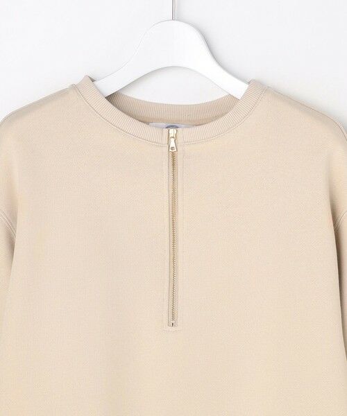 L size ONWARD(大きいサイズ) / エルサイズオンワード カットソー | 裏毛 ハーフジップ プルオーバー | 詳細9