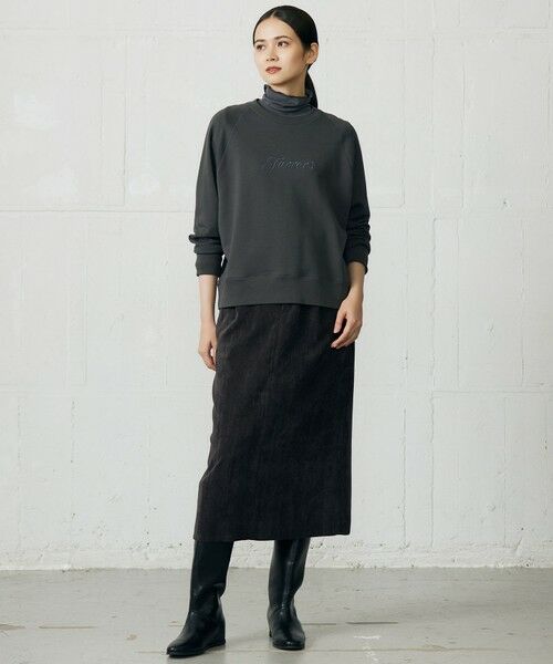 L size ONWARD(大きいサイズ) / エルサイズオンワード スウェット | クリアループバックレタリング スウェット | 詳細4