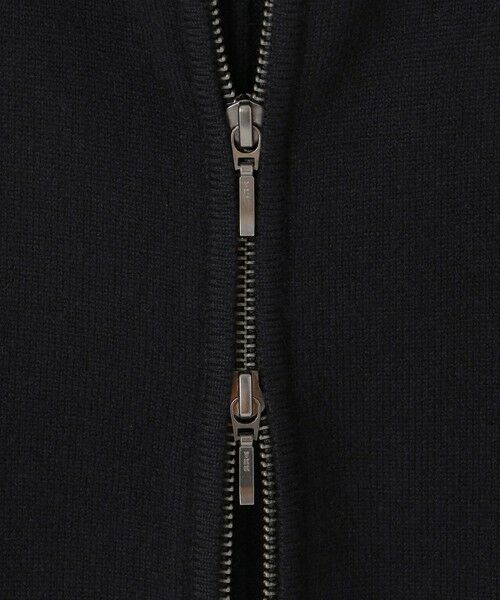 L size ONWARD(大きいサイズ) / エルサイズオンワード パーカー | 【洗える】ソフトカシミヤミックス ジップアップ ニットパーカー | 詳細11