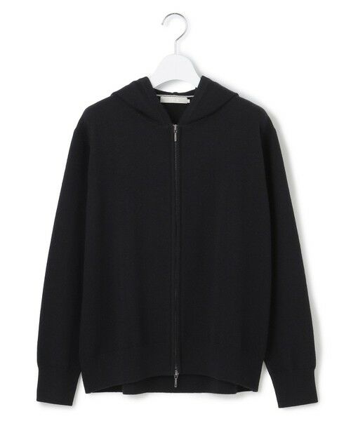 L size ONWARD(大きいサイズ) / エルサイズオンワード パーカー | 【洗える】ソフトカシミヤミックス ジップアップ ニットパーカー | 詳細6