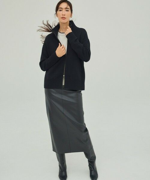 L size ONWARD(大きいサイズ) / エルサイズオンワード ニット・セーター | 【新色追加】ソフトカシミヤミックス クルーネックニット | 詳細1