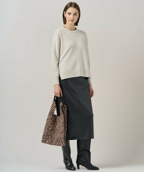 L size ONWARD(大きいサイズ) / エルサイズオンワード ニット・セーター | 【新色追加】ソフトカシミヤミックス クルーネックニット | 詳細2