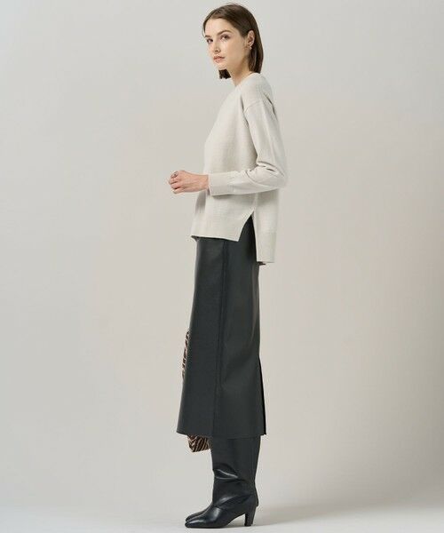 L size ONWARD(大きいサイズ) / エルサイズオンワード ニット・セーター | 【新色追加】ソフトカシミヤミックス クルーネックニット | 詳細3