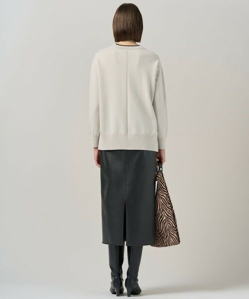 L size ONWARD(大きいサイズ) / エルサイズオンワード ニット・セーター | 【新色追加】ソフトカシミヤミックス クルーネックニット | 詳細4
