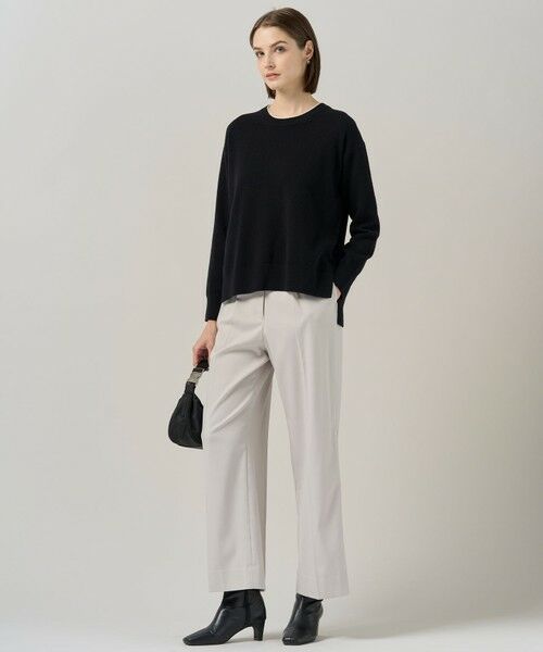 L size ONWARD(大きいサイズ) / エルサイズオンワード ニット・セーター | 【新色追加】ソフトカシミヤミックス クルーネックニット | 詳細6