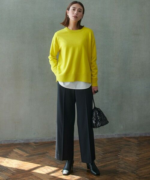 L size ONWARD(大きいサイズ) / エルサイズオンワード ニット・セーター | 【新色追加】ソフトカシミヤミックス クルーネックニット | 詳細14