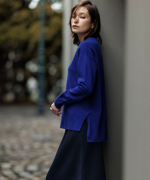 L size ONWARD(大きいサイズ) / エルサイズオンワード ニット・セーター | 【新色追加】ソフトカシミヤミックス クルーネックニット | 詳細20