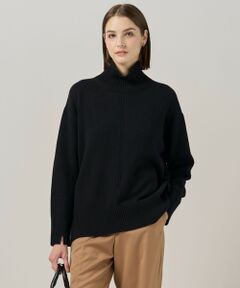 L size ONWARD(大きいサイズ) / エルサイズオンワード ニット・セーター | 【新色追加】ソフトカシミヤミックス ハイネックニット