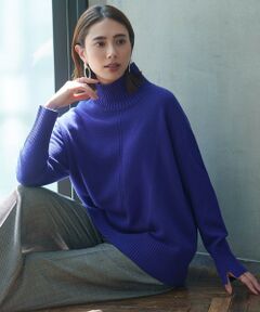 L size ONWARD(大きいサイズ) / エルサイズオンワード ニット・セーター | 【新色追加】ソフトカシミヤミックス ハイネックニット