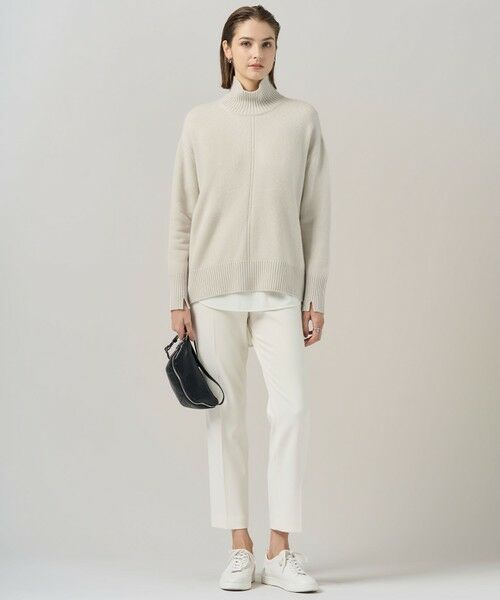 L size ONWARD(大きいサイズ) / エルサイズオンワード ニット・セーター | 【新色追加】ソフトカシミヤミックス ハイネックニット | 詳細2