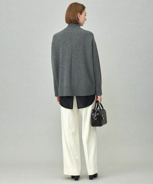 L size ONWARD(大きいサイズ) / エルサイズオンワード ニット・セーター | 【新色追加】ソフトカシミヤミックス ハイネックニット | 詳細7