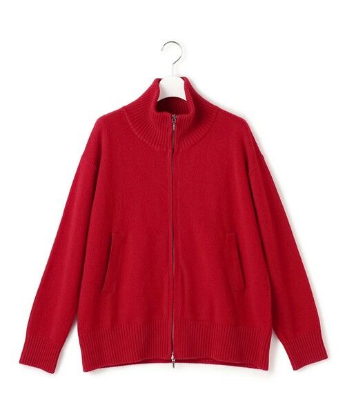 L size ONWARD(大きいサイズ) / エルサイズオンワード ブルゾン | 【新色追加】ソフトカシミヤミックス ニットトラックジャケット | 詳細20