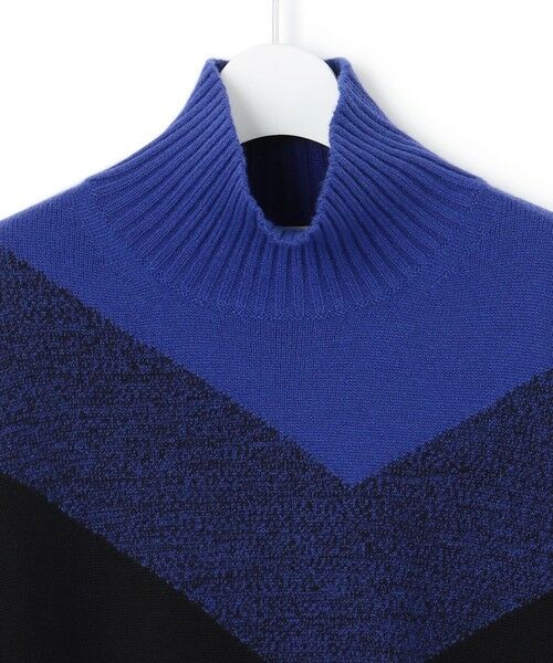 L size ONWARD(大きいサイズ) / エルサイズオンワード ニット・セーター | ソフトカシミヤミックス インターシャ ハイネックニット | 詳細11
