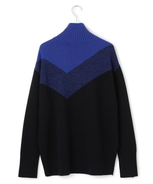 L size ONWARD(大きいサイズ) / エルサイズオンワード ニット・セーター | ソフトカシミヤミックス インターシャ ハイネックニット | 詳細14