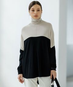 L size ONWARD(大きいサイズ) / エルサイズオンワード ニット・セーター | 【新色追加・WEB限定カラーあり】 ヴィスコースワイド タートルネックプルオーバー