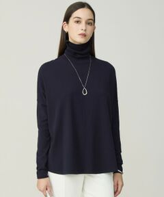 L size ONWARD(大きいサイズ) / エルサイズオンワード ニット・セーター | 【新色追加・WEB限定カラーあり】 ヴィスコースワイド タートルネックプルオーバー