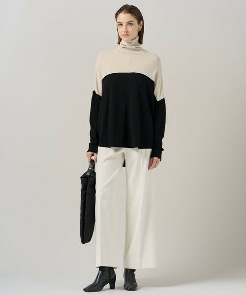 L size ONWARD(大きいサイズ) / エルサイズオンワード ニット・セーター | 【新色追加・WEB限定カラーあり】 ヴィスコースワイド タートルネックプルオーバー | 詳細16