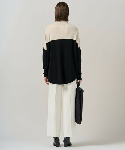 L size ONWARD(大きいサイズ) / エルサイズオンワード ニット・セーター | 【新色追加・WEB限定カラーあり】 ヴィスコースワイド タートルネックプルオーバー | 詳細17