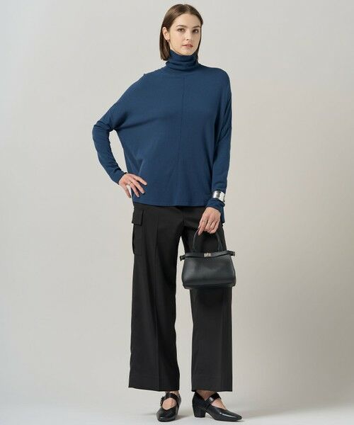 L size ONWARD(大きいサイズ) / エルサイズオンワード ニット・セーター | 【新色追加・WEB限定カラーあり】 ヴィスコースワイド タートルネックプルオーバー | 詳細20
