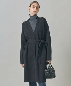 L size ONWARD(大きいサイズ) / エルサイズオンワード カーディガン・ボレロ | ミルドウール ロングカーディガン