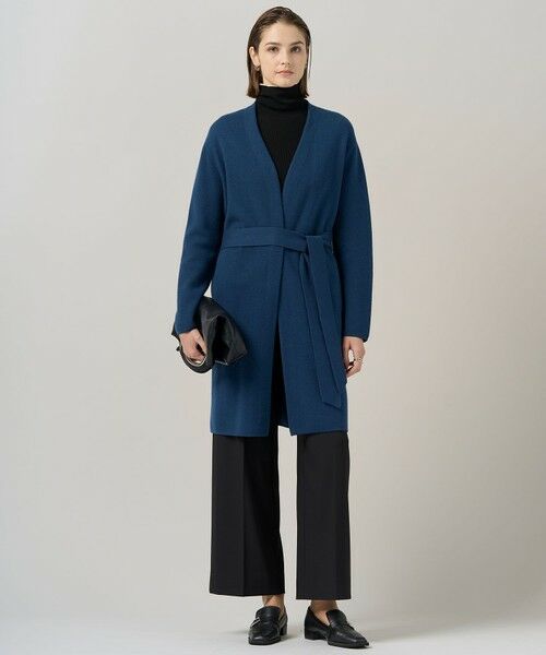 L size ONWARD(大きいサイズ) / エルサイズオンワード カーディガン・ボレロ | ミルドウール ロングカーディガン | 詳細10