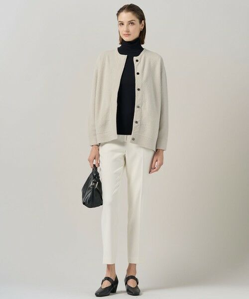 L size ONWARD(大きいサイズ) / エルサイズオンワード ブルゾン | ミルドウール ニットブルゾン | 詳細1