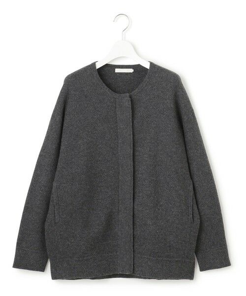 L size ONWARD(大きいサイズ) / エルサイズオンワード ブルゾン | ミルドウール ニットブルゾン | 詳細6
