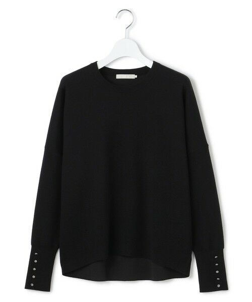 L size ONWARD(大きいサイズ) / エルサイズオンワード ニット・セーター | 【洗える】 シルキーウールダブルフェイス ニットプルオーバー | 詳細5