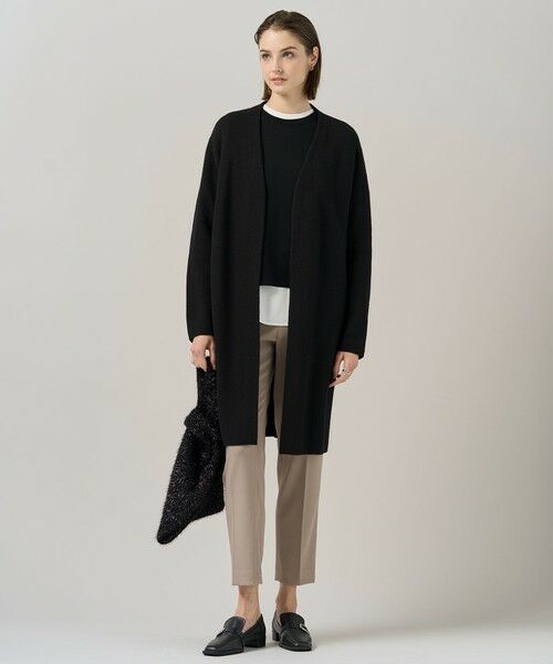 L size ONWARD(大きいサイズ) / エルサイズオンワード ニット・セーター | 【洗える】 シルキーウールダブルフェイス ニットプルオーバー | 詳細4